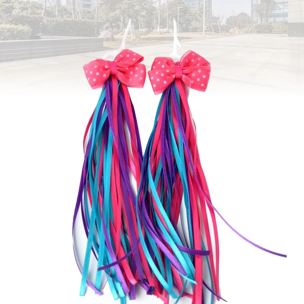 

Bike Streamers Handlebar Tassels Ribbonkids Scooter Tasselgirls Streamer Accessories Grips Girl Ribbons Handles Assoceries