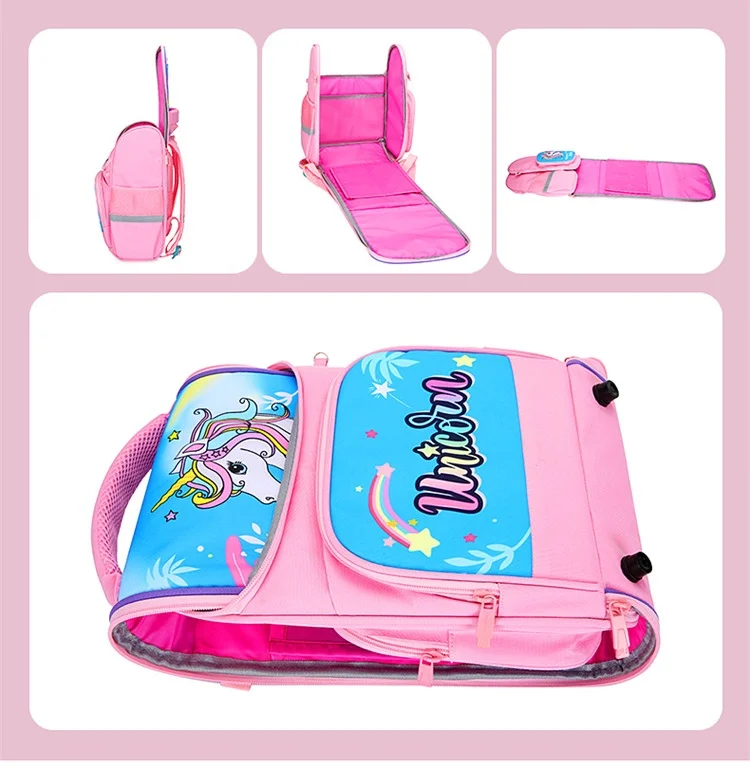 Primary Children High-capacity Backpacks New Girls Princess Unicorn Boys Cute Cartoon Schoolbags Kids Breathable Fashion Bags