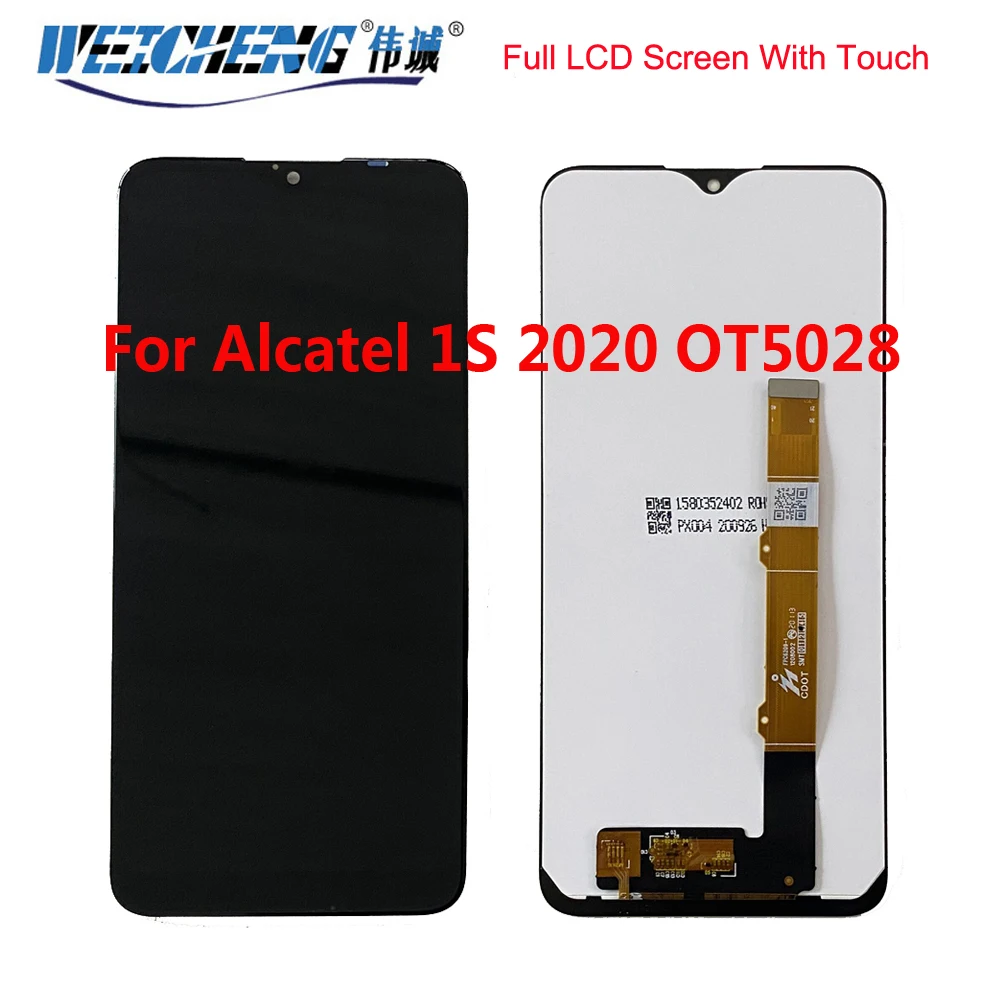 Оригинальный протестированный ЖК-дисплей для Alcatel 1S 2020 OT5028 5028Y 5028D 5028A, ЖК-дисплей для замены