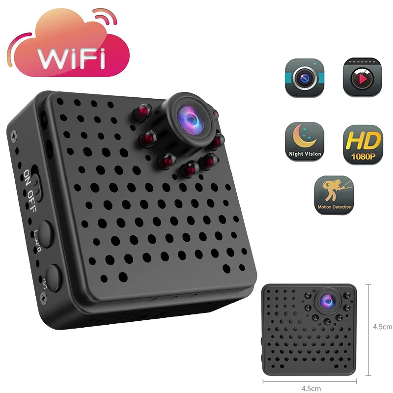 

W18 Mini Camera Wireless Wifi Full HD 1080P Home Security Miniature Camera Night Vision Motion Detection AP Hotspot Camera