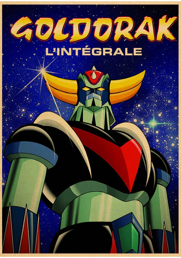 

Плакат Goldorak на крафтовой бумаге