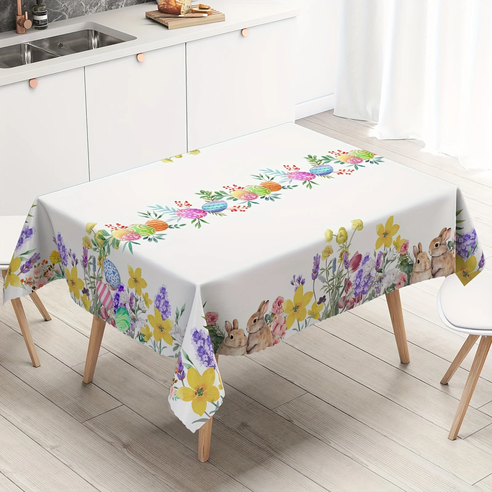 

Водонепроницаемая скатерть из полиэстера Spring Farmhouse