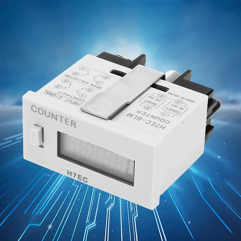 

Электронный счетчик H7EC BLM, цифровой электрический счетчик BVLM FBV, тотализатор без входного напряжения с 6-значным ЖК-дисплеем