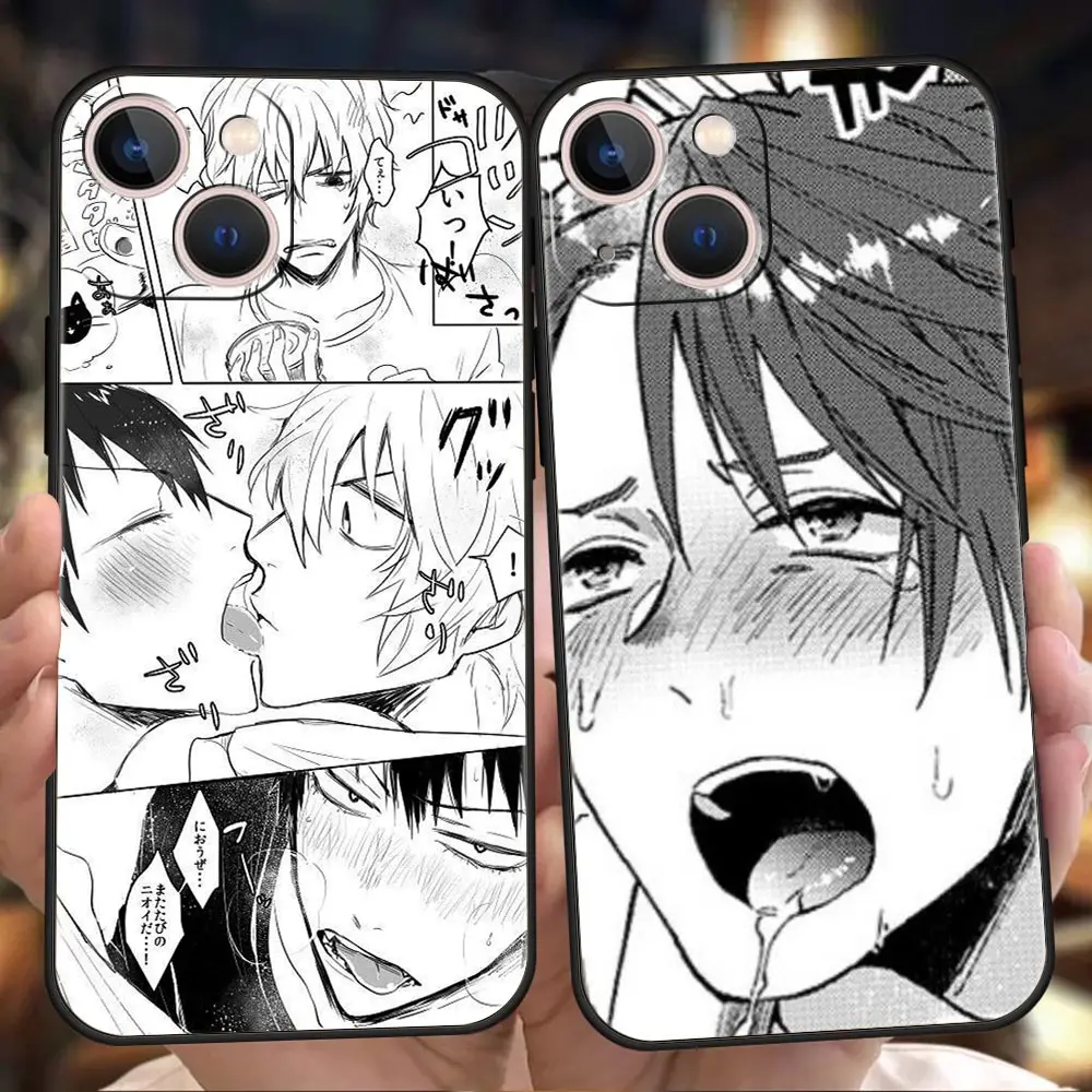 

Anime Girl Cartoon Japan Cute Face Phone Case Cover For iPhone 13 12 11 Pro Max 8 7 Plus X XR XS Max SE 2020 Shockproof Soft TPU