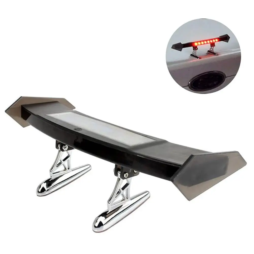 

Car LED Tail Brake Light Spoiler Mini Rear Wing Solar Warning Taillight Vibration Sensor Turn Signal Warning Lamp Car Accessory