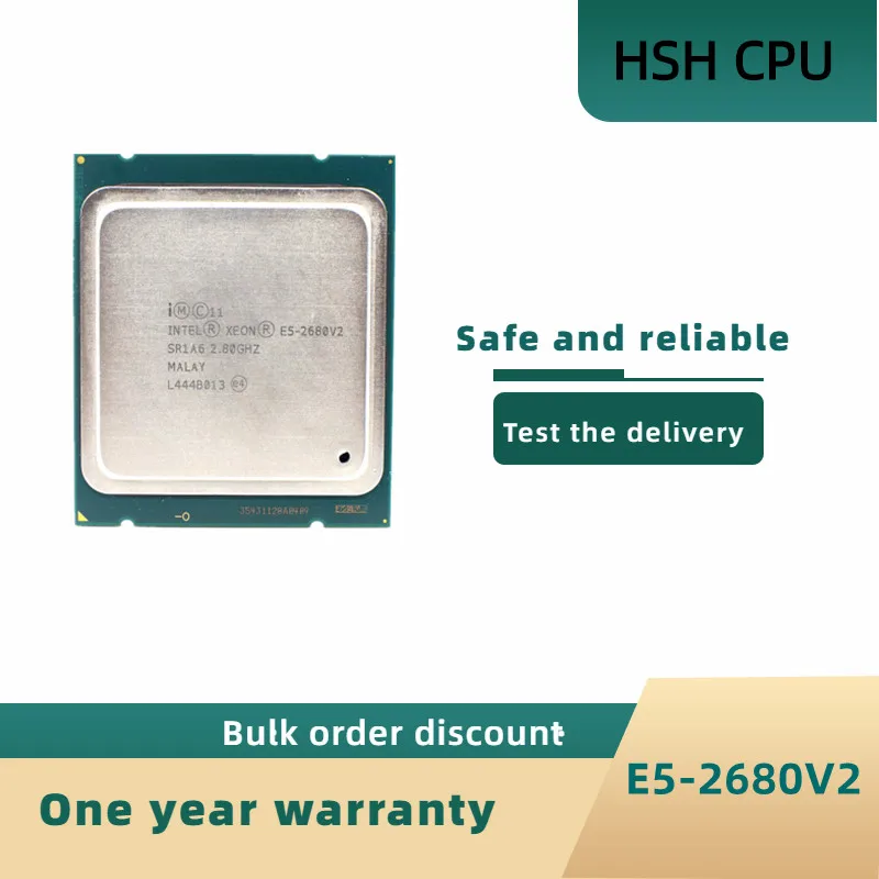 

Xeon E5-2680 v2 E5 2680v2 E5 2680 v2 2.8 GHz Ten-Core Twenty-Thread CPU Processor 25M 115W LGA 2011 Free Shipping