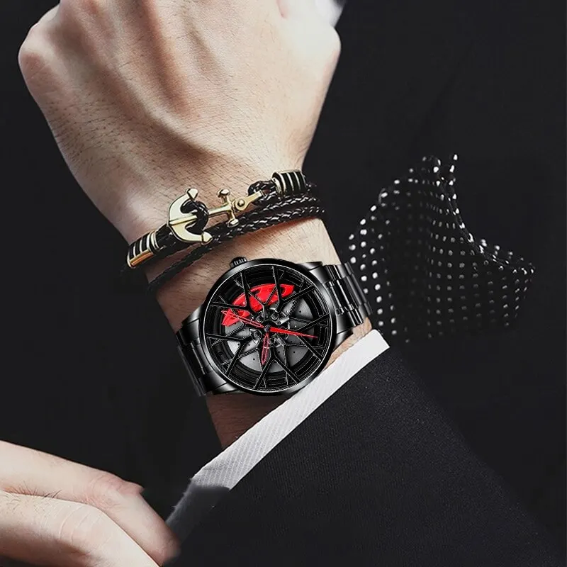 Wheel Hub watch special design sports car rim watches waterproof creative Relogio Masculino 2021 Watch men wristwatch