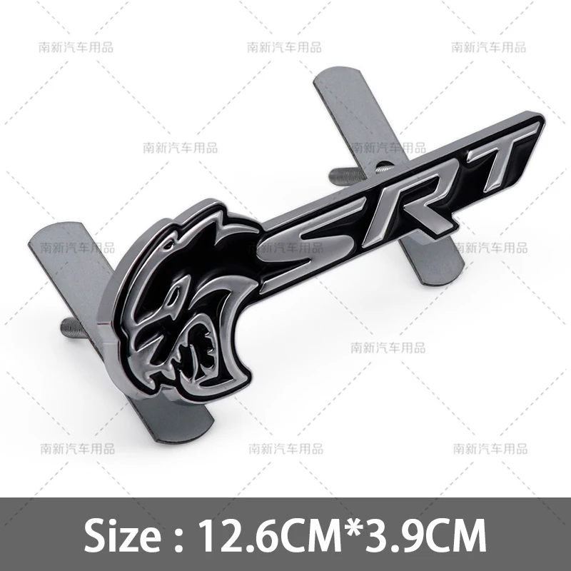 

3D металлические наклейки Srt Hellcat, эмблема передней решетки автомобиля, эмблема заднего багажника, демон, значок для зарядного устройства, дротика Durango Caliber Journey Caravan Ram
