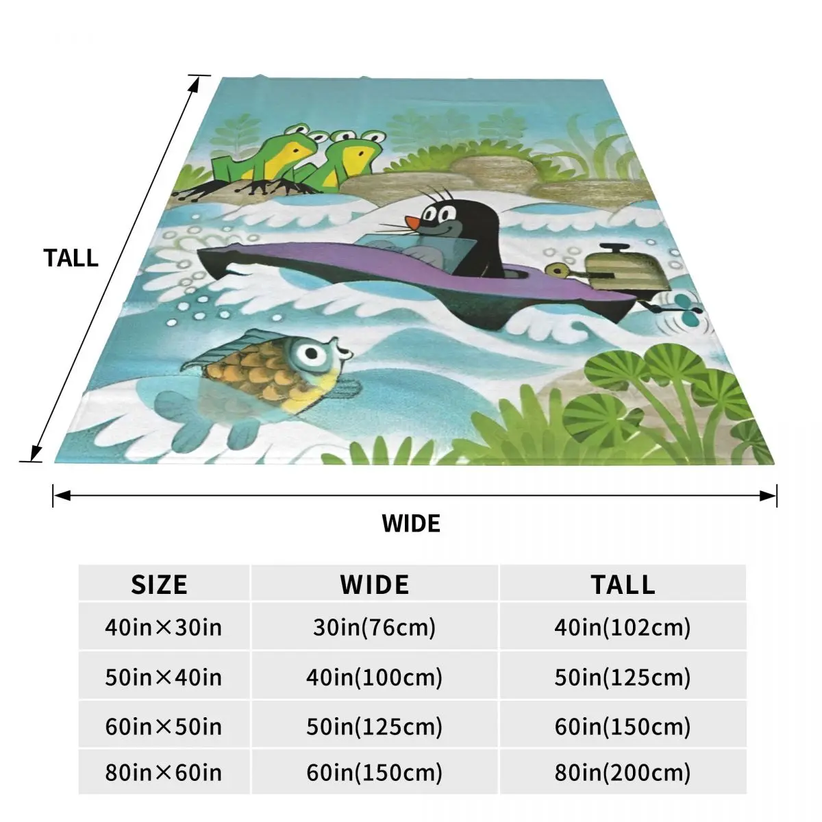 Мультяшные фланелевые одеяла с изображением маленькой кроты аниме Потрясающие