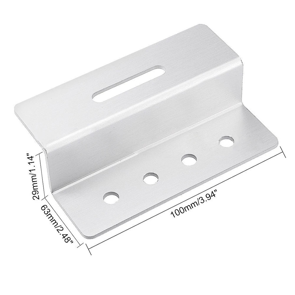 

1set Brand New PV Z-bracket Yacht Mount RV Photovoltaic Bracket With Accessories 100mm/3.94inch Aluminium Alloy