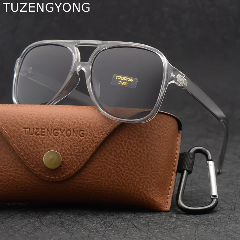 

TUZENGYONG поляризованные солнцезащитные очки для мужчин и женщин, солнцезащитные очки для вождения с УФ-защитой, 2022, брендовые дизайнерские уличные очки