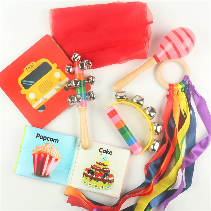 

Montessori Wooden Toys Sensory Bin Gift Box Visual Stimulation Toys For Kids 0-3 Learning Activities Christmas Gift D65Y