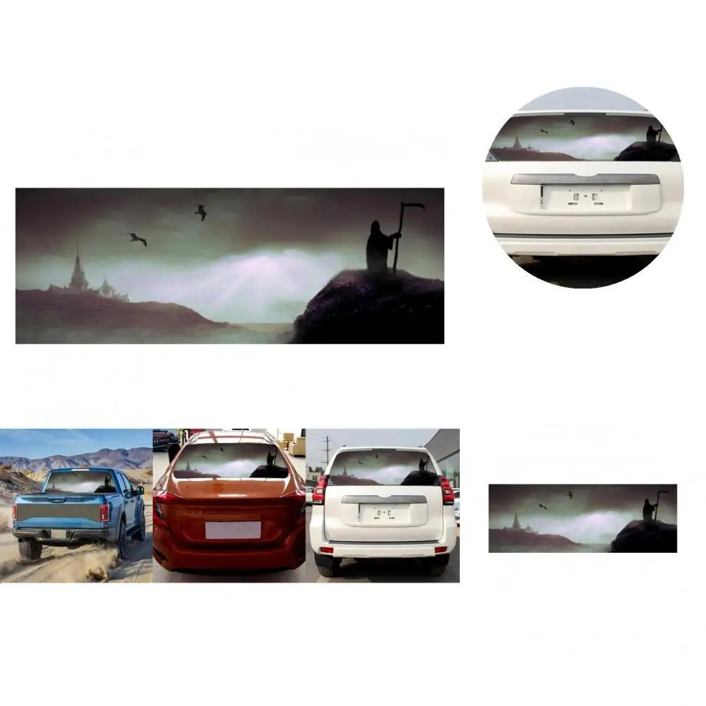 

Attractive Decorative Sticker Ornamental No Residue Car Window Sticker Rear Window Graphic Decal Sticker
