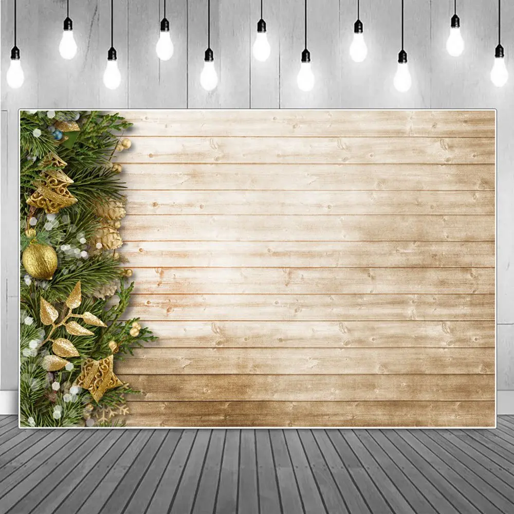 

Фон для фотосъемки с изображением листьев деревянных досок рождественских фотографий индивидуальный фотографический фон для фотобудки