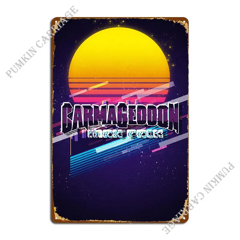 

Carmageddon макс Упаковка металлические знаки плакаты паб кухня жестяной знак плакат