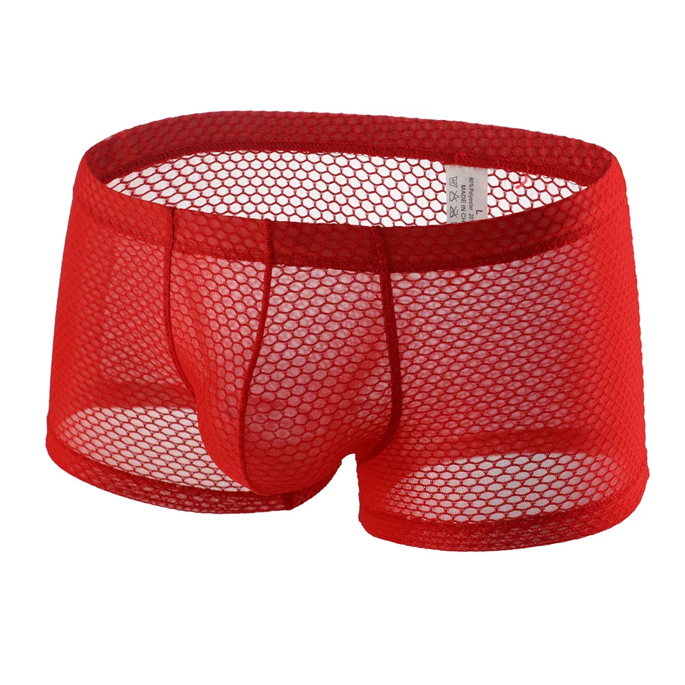 

Mens Underwear Mesh See Through Boxer Shorts Men Penis Pouch Underpants Cueca Calzoncillos Hombre Male Panties Homme Boxershorts