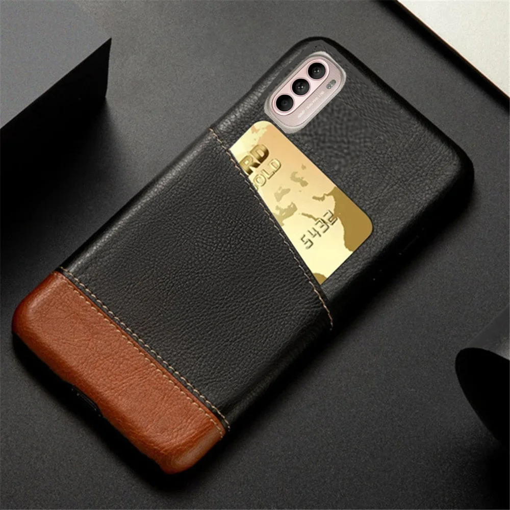 

For Moto G41 Case G71 G51 5G G31 Mixed Splice PU Leather Credit Card Holder Cover For Motorola Moto G31 Phone Coque Moto G51 5G