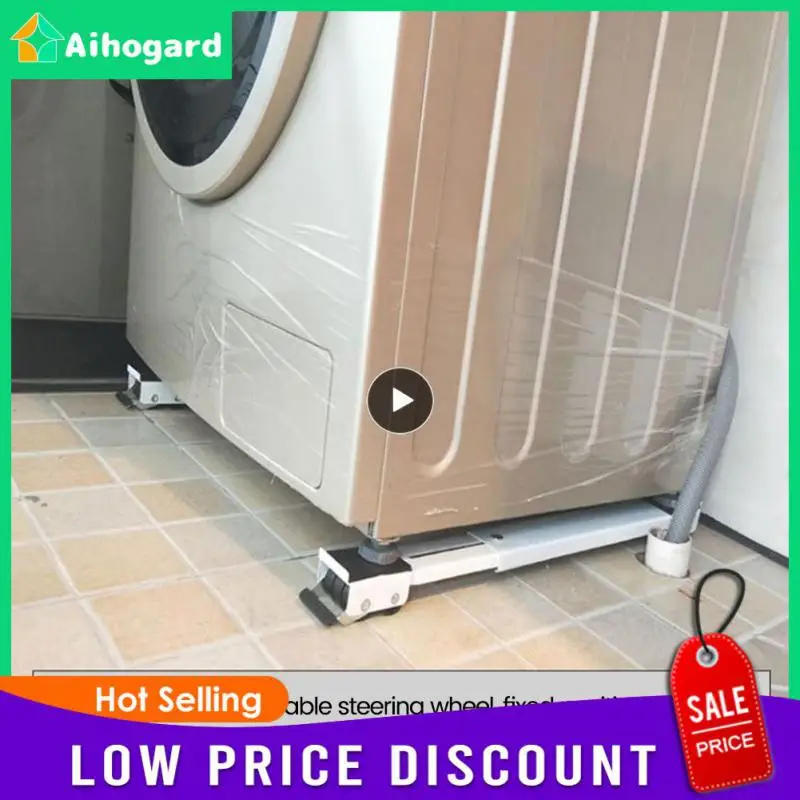 

Organizer Universal Washing Machine Bracket Adjustable Refrigerator Base Mobile Upgrade Model 24 Wheels Dryer Mobile Bracket