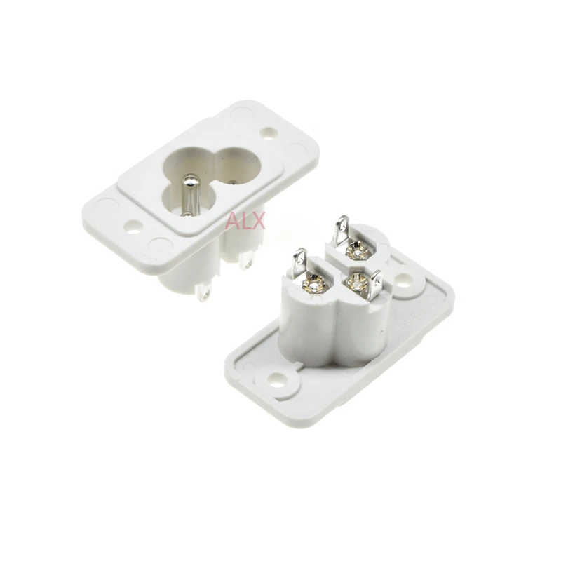 

Розетки питания ALINSIN IEC320 C6, белые/черные, 10 шт.