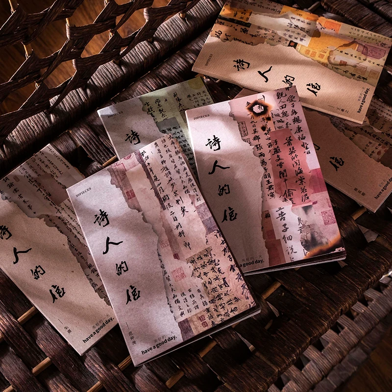 

6packs/LOT a poet's letter series fresh retro paper message memo pad