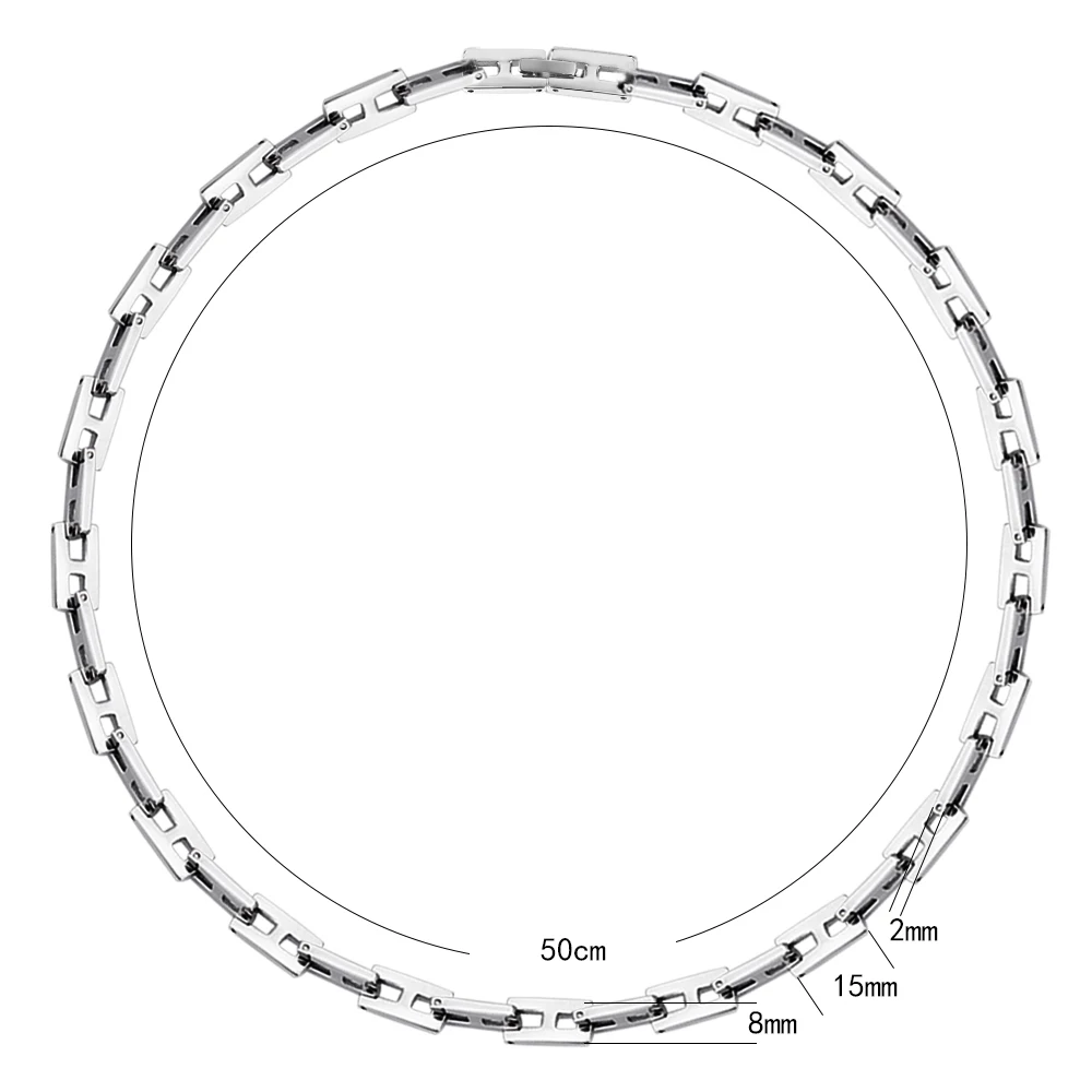 Ожерелье-цепочка Wollet из нержавеющей стали для мужчин и женщин ожерелье