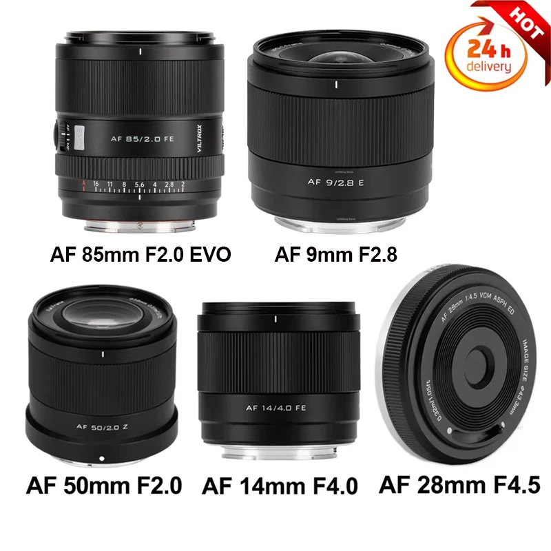 Фото Объектив VILTROX AF 85mm F2.0 EVO/AF 14mm F4.0/AF 50mm F2.0 Air с автофокусом и фиксированным фокусным расстоянием для полнокадровых камер Sony E/Nikon Z №1