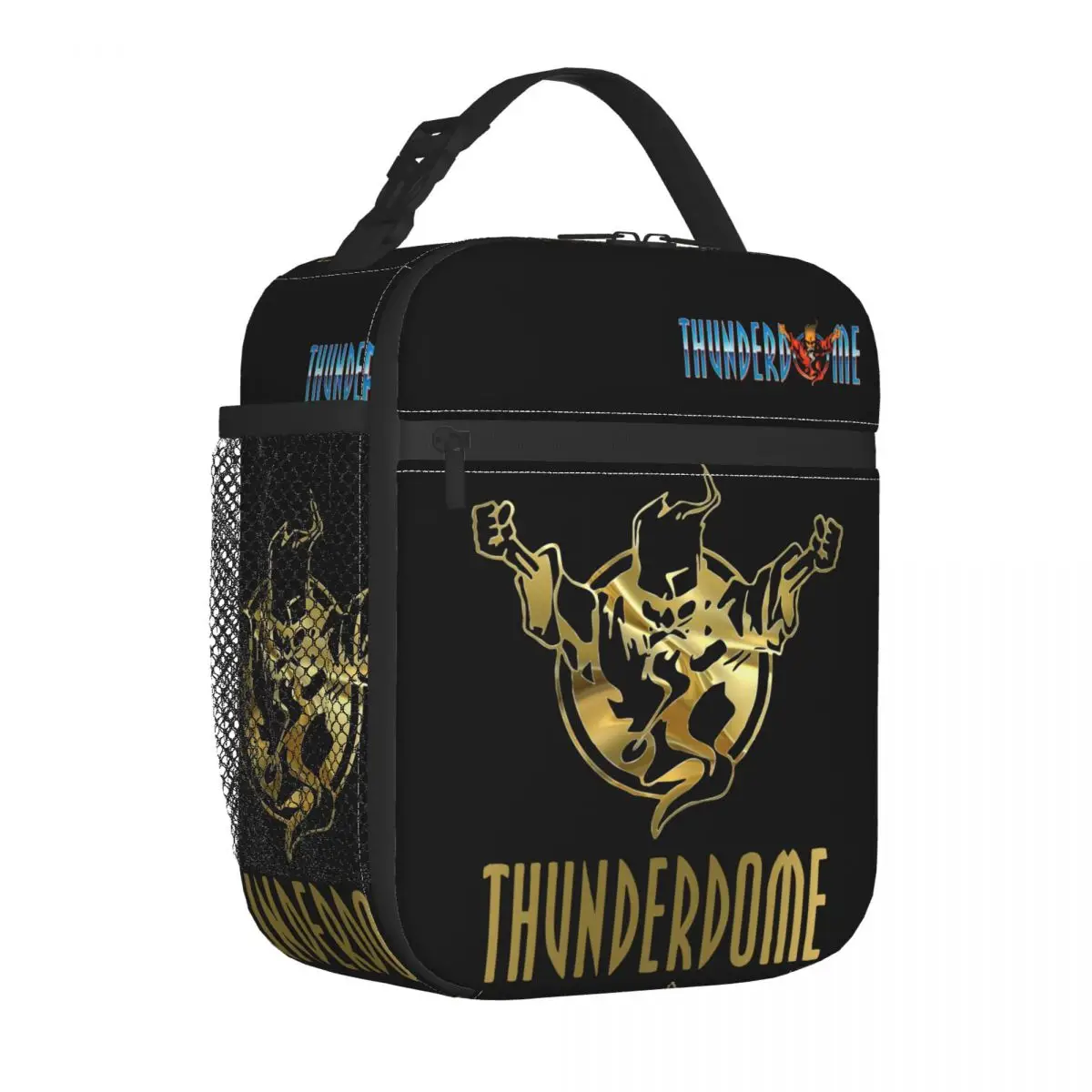 

Thunderdome Logo Text Thermal Insulated Lunch Bags School Portable Lunch Container Thermal Cooler Lunch Box