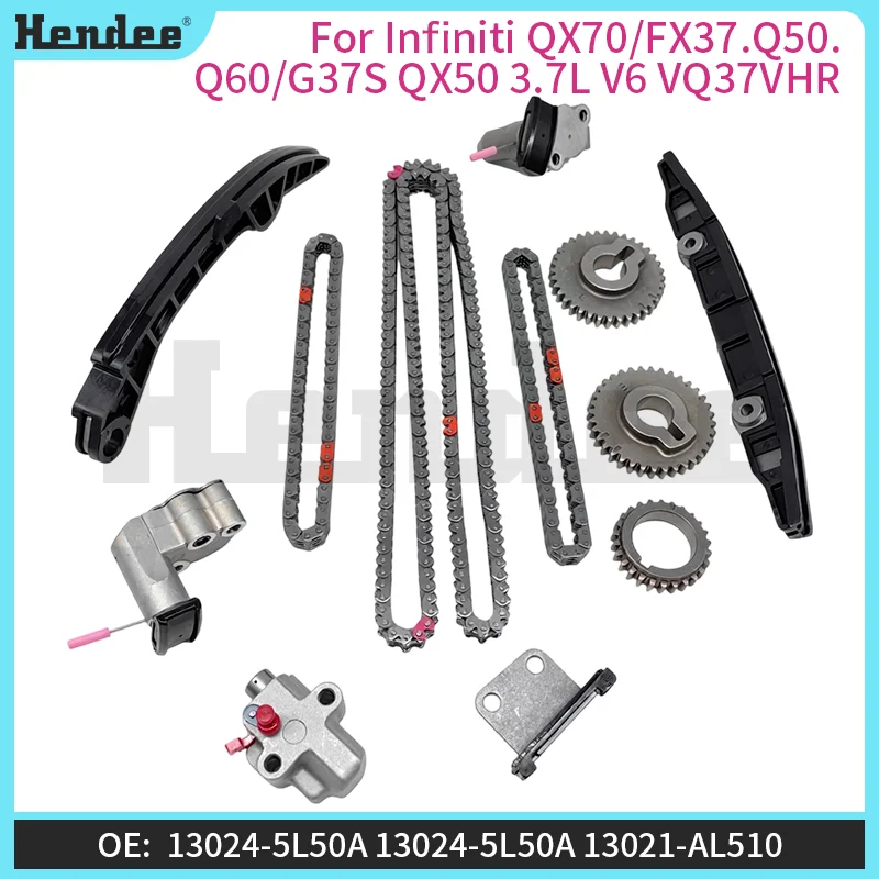 Фото Комплект из 10 натяжителей цепи ГРМ для Infiniti QX70/FX37.Q50.Q60/G37S QX50 3.7L V6 VQ37VHR, Автозапчасти OE:13028-JK20A №1