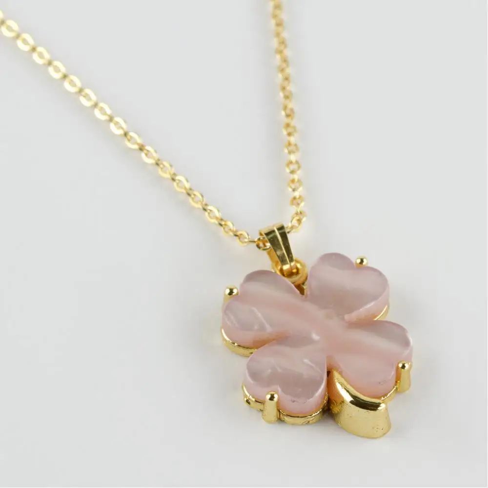 

Flower figured Polyester necklace