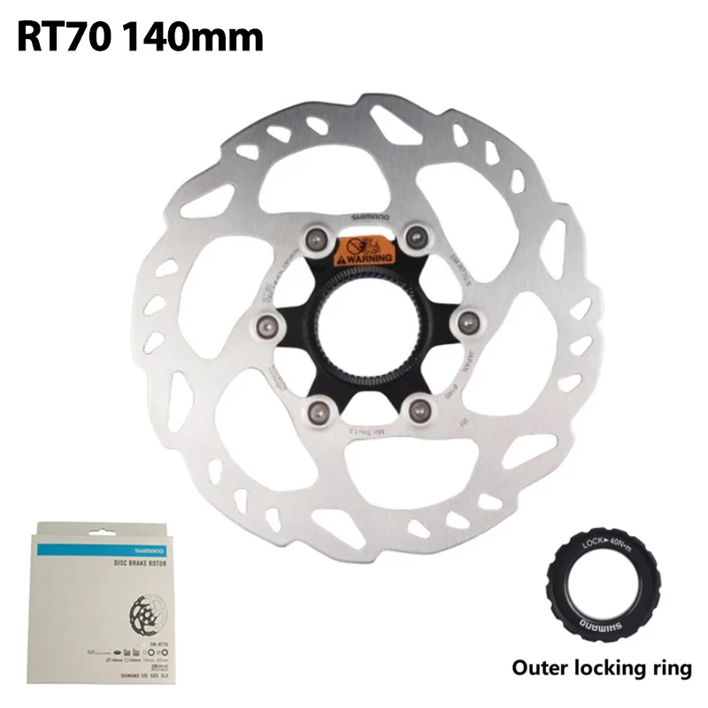 Фото Ротор дискового тормоза Shimano SM-RT70 140 мм 160 мм с внешним креплением Center Lock, технология Ice, в коробке, японский. №5