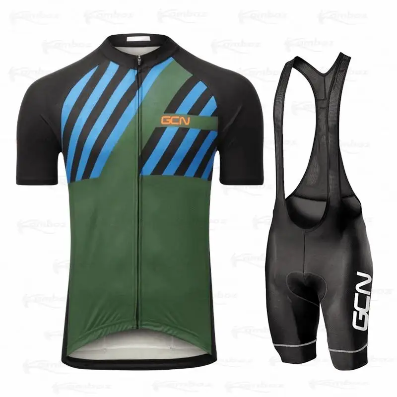 

New Cycling Jersey Set GCN Summer Quick-dry Cycling Clothing MTB Maillot Ropa Ciclismo Men Anti-UV Road Bike Racing Suit 2022