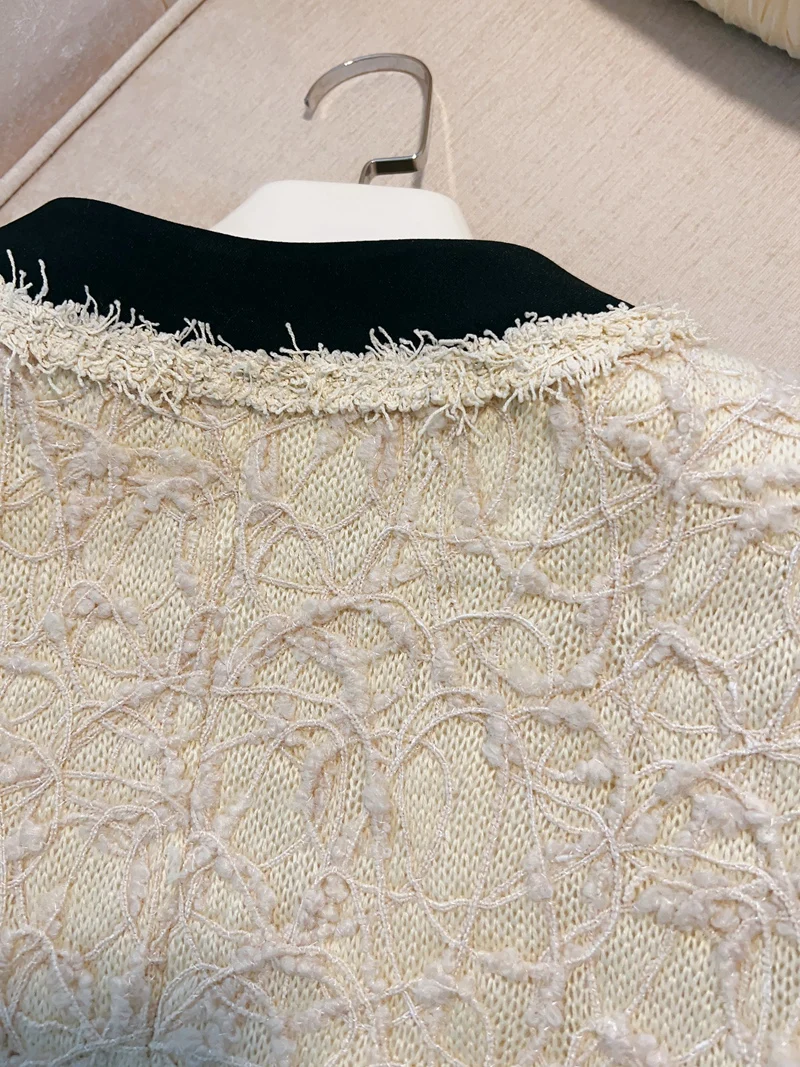 lingzhiwusis французский дизайн вязаный шерстяной топ контрастного цвета винтажная