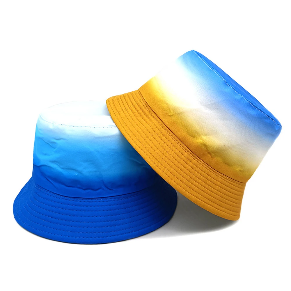 Панама детская Радужная головной убор для мальчиков и девочек двусторонняя