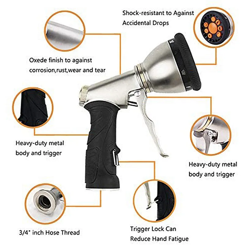 Автомобильный водяной пистолет с передним триггером металлическая мойка