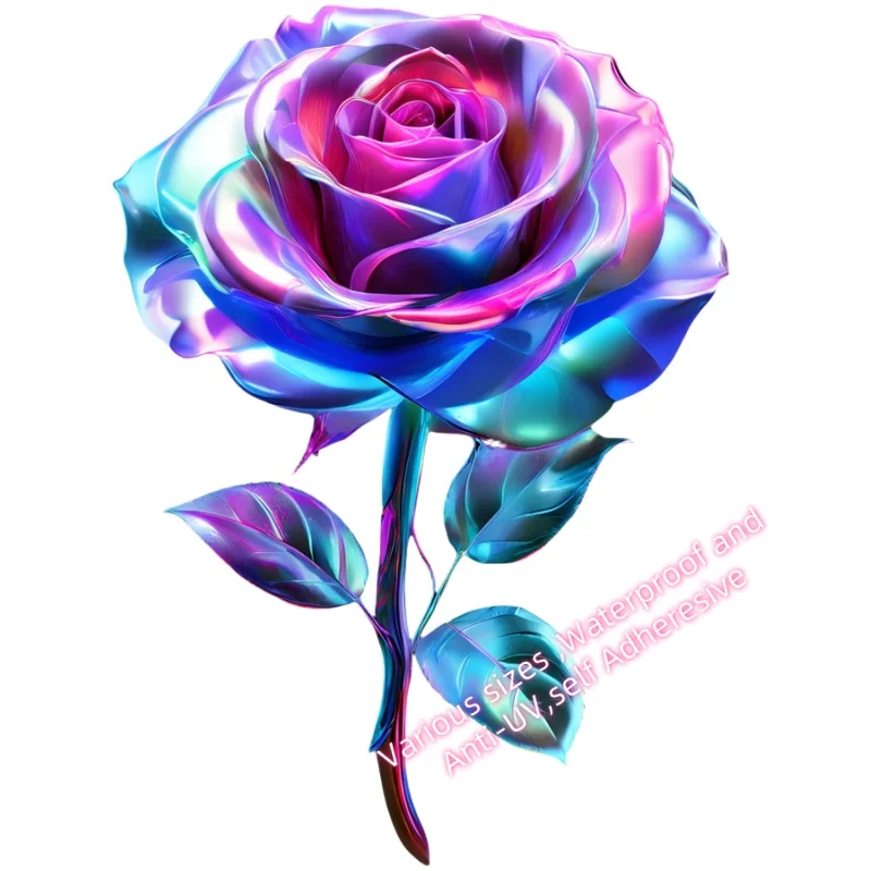X14 автомобильные наклейки красивая роза модный бампер заднее окно водостойкие