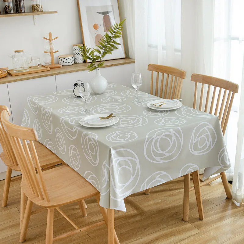 

Скатерть для журнального столика, водонепроницаемая и маслостойкая прямоугольная, в скандинавском стиле, для домашнего обеденного стола, украшение для кухни