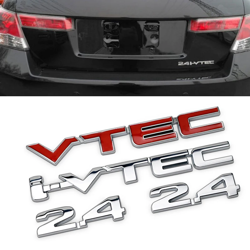 

Металлическая наклейка авто для Honda 2,4 VTEC I-VTEC Accord NSX CRV Jade Jazz Fit Odyssey штрих HRV задний боковой значок новый автомобильный Стайлинг