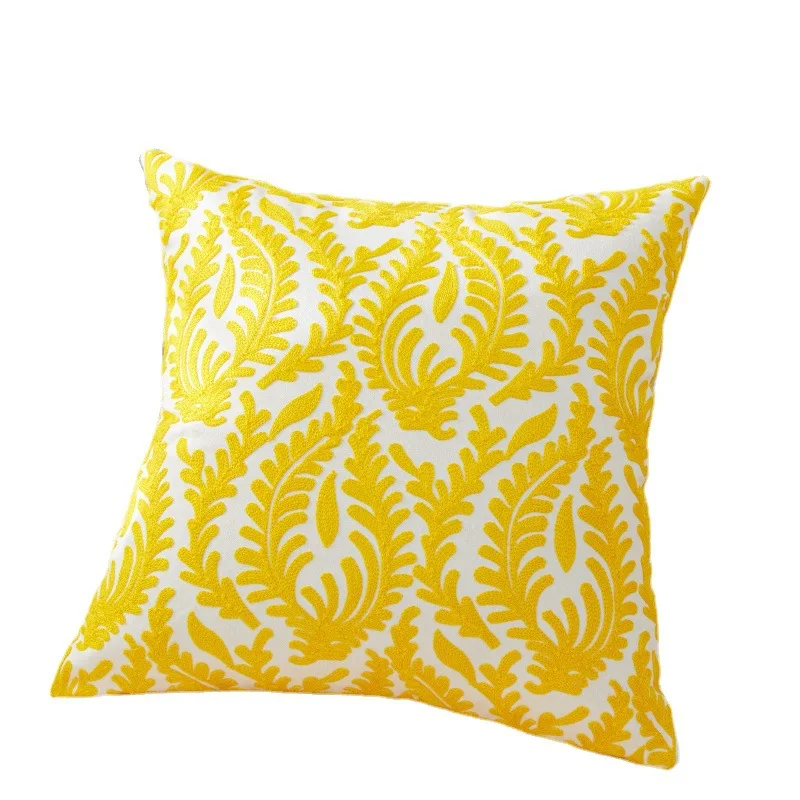 

Nordic Style Ins Pillowcase Luxury Embroidery Craft Model Hotel Bedroom Bed Living Room Sofa Fashion Decoration Art Pillowcase