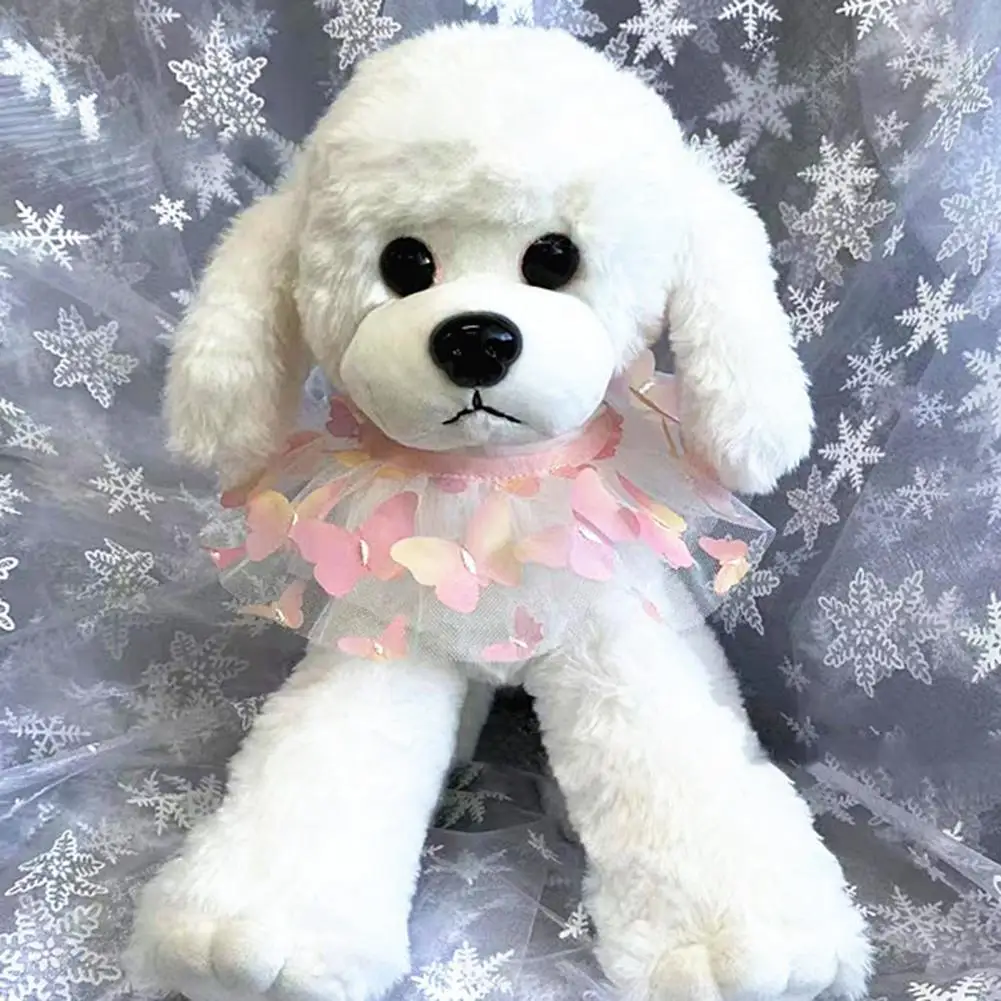 

Ошейник для домашних животных, удобная одежда из полиэстера, романтический легкий сетчатый комбинезон для домашних животных с 3D бабочками, ...