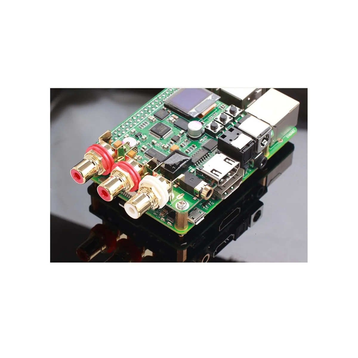 

Raspberry Pi DAC Audio Decoder Board HIFI Expansion Moudle Supports Coaxial Fiber I2S OUT for Raspberry Pi 3B 3B+ 4B