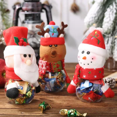 

Christmas Large Capacity Candy Box Iron Storage Can Christmas Party Santa Claus Snowman Candy Cans Children Gift Sweets Box