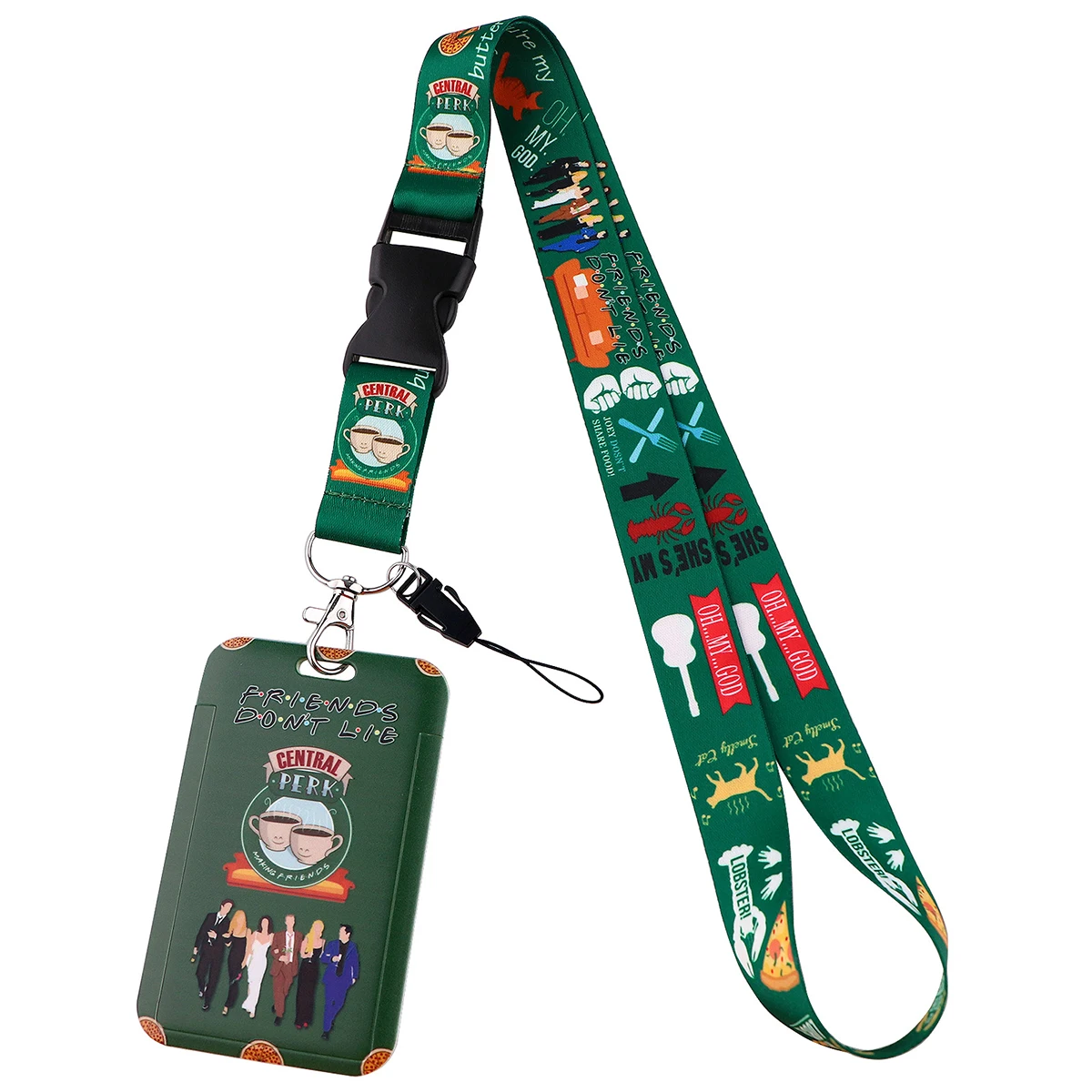 

Friends Tv Show Lanyard For Keys chain Anime Card Cover Badge Holder Keychain for Keyring Accessories Jewelry Friendship Gifts