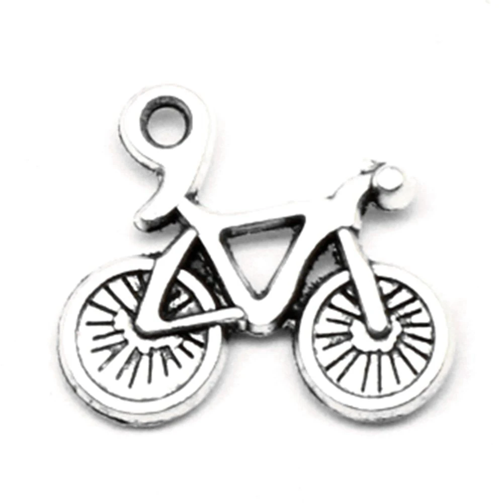 

Bicycle Charm For Making Jewelry Diy Finding 100pcs 15x15mm