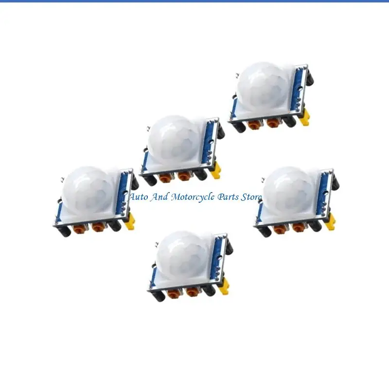 Фото P9FD 5PCS HC SR501 Модуль датчика движения с низким энергопотреблением для систем сигнализации №4