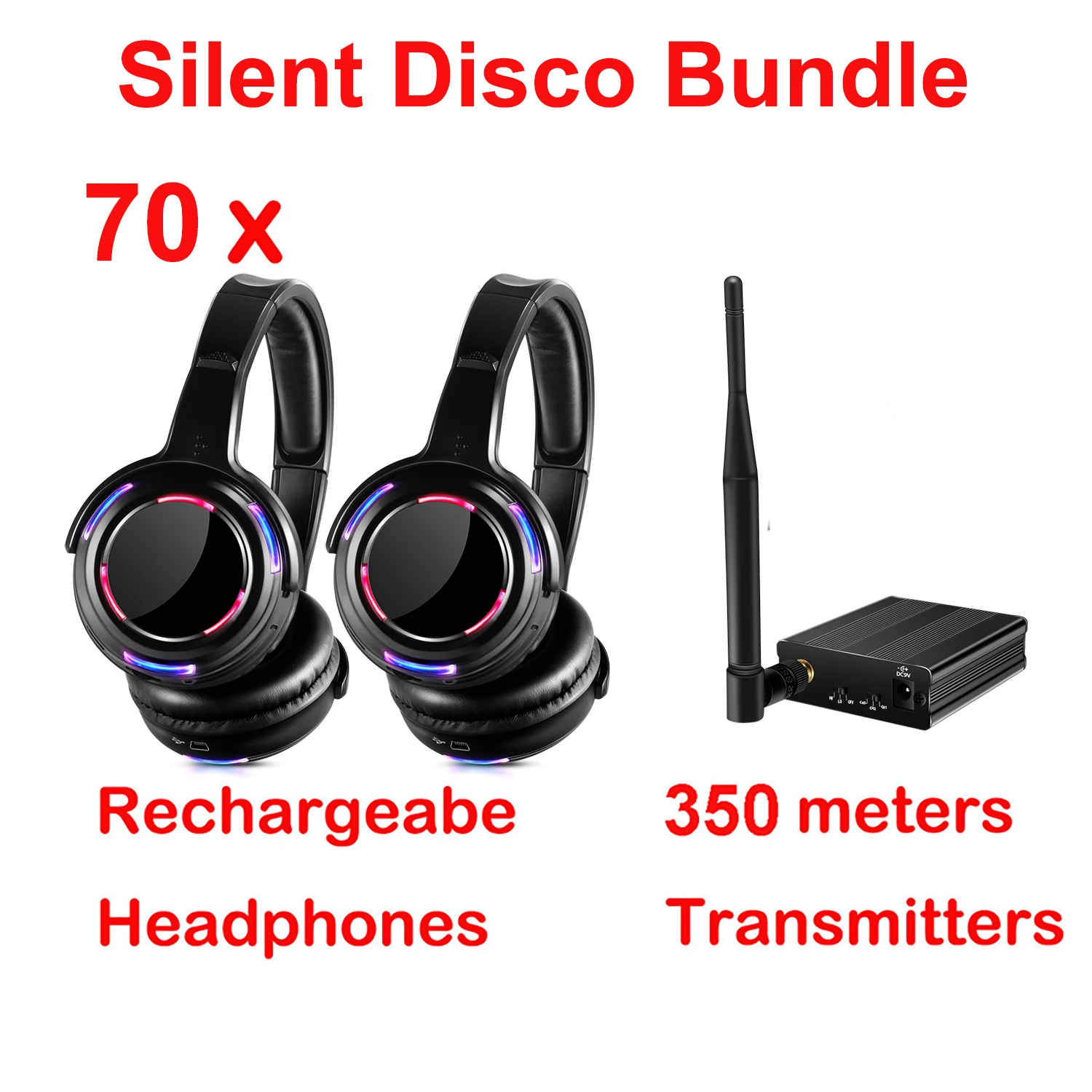 Радиочастотная лампочка беспроводные бесшумные наушники 70 шт. в комплекте с 1