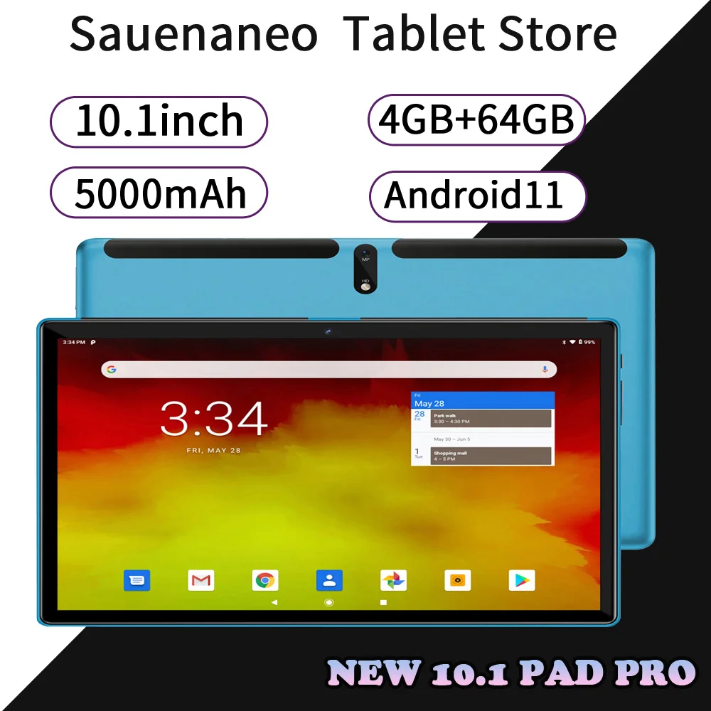 Оригинальный планшет STS 10 1 дюйм 4 ГБ оперативной памяти 64 ROM Android 11 система 3G 4G LTE