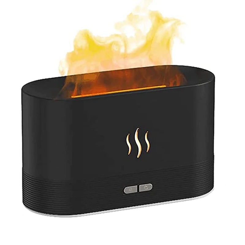 

Flame Diffuser Humidifier Ultra-Silent Cool Mist Air Fire Diffuser Essential Oil Aromatherapy Flame Humidifier