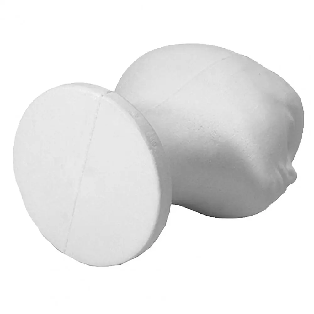 Male Head Model Lightweight Sturdy Styrofoam Durable Foam Wig Stand for Exhibition