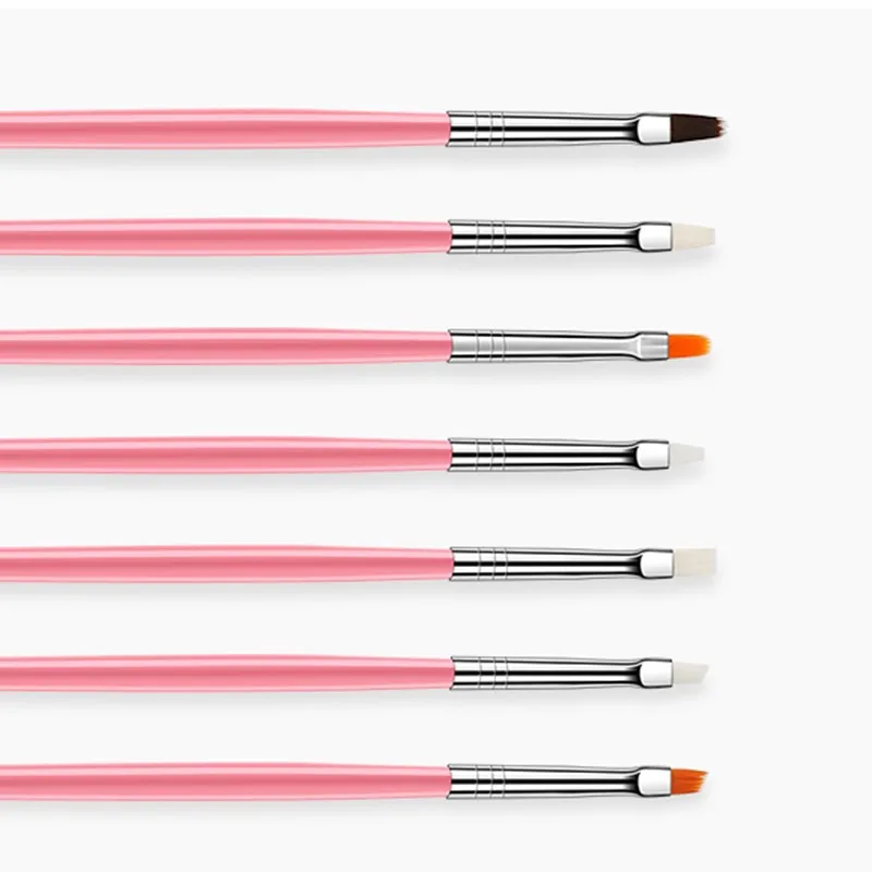

Manicure Ultra-thin Line Pattern Drawing Nail Art UV Gel Brush Rhinestone Bead Dotting French Stripe Plastic Handle Design Brush