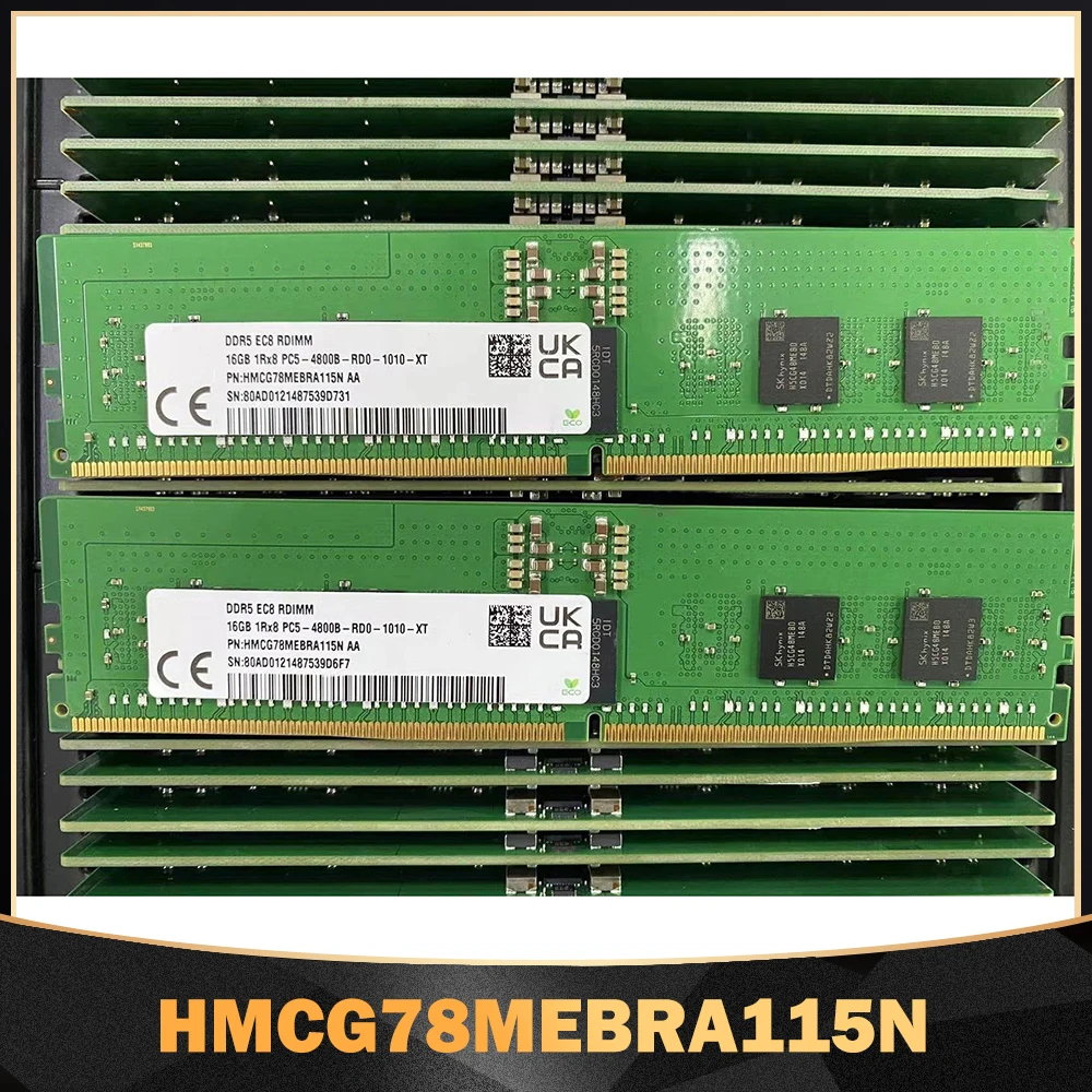 

High Quality RAM 16G 16GB 1RX8 DDR5 PC5-4800B-R 4800 For SK Hynix Memory HMCG78MEBRA115N